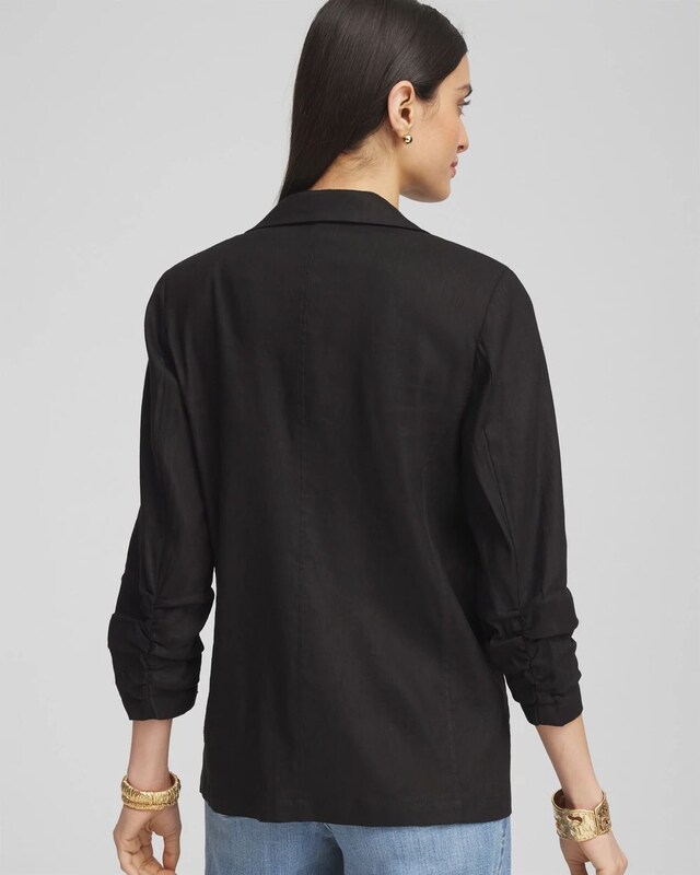Linen Stretch Blazer - image 3